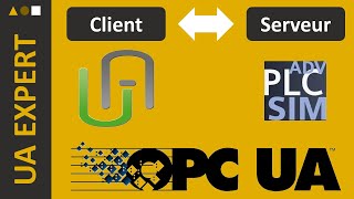 Communiquer en OPC UA  client UaExpert et serveur PLCSIM [upl. by Olympe246]