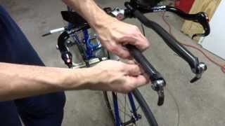 How To Replace Triathlon Bike AerobarsBasebarLeversCables RemoveInstallation [upl. by Katlin]