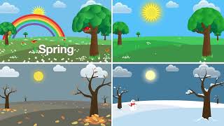 seasons song  nursery rhyme  seasons poem Mona Kids Garden [upl. by Ane778]