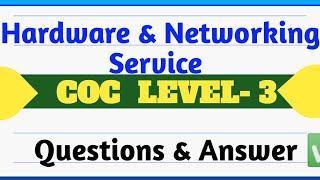 HNS COC LEVEL 3 2015 ECNetworking Service COC Level III [upl. by Sheeb639]