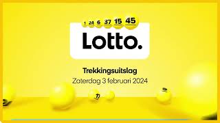 Lotto trekkingsuitslag 03 februari 2024 [upl. by Villiers]