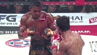 Muay Thai Furia y Sangre Buakaw vs Boxeador Ruso [upl. by Bohrer]