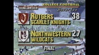 Rutgers vs Northwestern Football 1989 [upl. by Akinit]