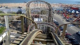 Cyclone front seat onride HD POV Luna Park Coney Island NYC [upl. by Hteik]