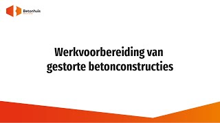 Betonhuis animatie werkvoorbereiding gestorte betonconstructies [upl. by Okimuy]