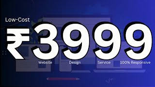 Professional Website Design Just ₹3999  LowCost Website Design Service ₹3999 [upl. by Ostap941]