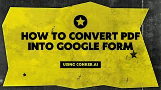 How to Convert Pdf Quiz into Google Form using Conkerai [upl. by Ahsaf]