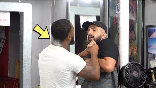 FAKE Barber Pranks CUSTOMERS with BAD HAIRCUTS  THEY GOT MAD [upl. by Annavaj]