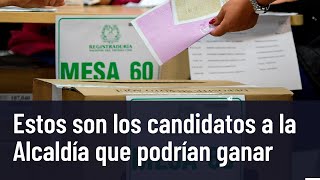 Los candidatos a la Alcaldía que van liderando la intención de voto en Colombia [upl. by Durwood73]