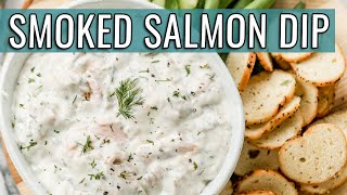 EASY Party Appetizer  Creamy Smoked Salmon Dip [upl. by Angele]