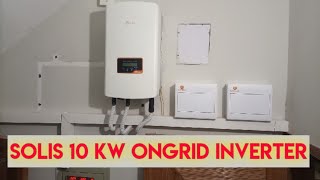 Solis Inverter 10 KW OnGrid Insallation [upl. by Dalohcin]