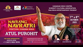 Navrang Navratri Festival Canada 2023 by Diversity Cultural Association Atul Purohit 7th Oct2023 [upl. by Onafets]