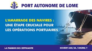 Lamarrage des navires  une étape cruciale pour les opérations portuaires [upl. by Reneta]