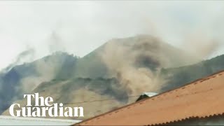 Residents run in panic after fresh 63 magnitude quake jolts Indonesias Lombok [upl. by Ettenoj702]