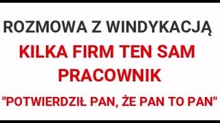 Rozmowa z windykacją  JEDEN PRACOWNIK  DWIE FIRMY [upl. by Neomah]