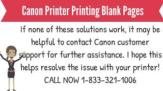 Call 18333211006 for IJstartcanon  Canon Printer Printing Blank Pages  IJ start Canon Setup [upl. by Eimak]