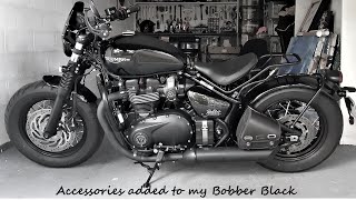 Added Accessories Triumph Bobber Black  Colin Michael [upl. by Vange]