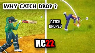 Real Cricket 22  Why Catch Drop  Rc22 Fielding Tips 1 [upl. by Zitvaa]