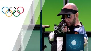 Italys Campriani wins gold in Mens 10m Air Rifle [upl. by Risley]