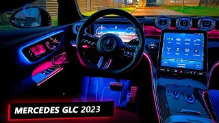 Mercedes GLC intérieur et éclairage d’ambiance de nuit [upl. by Margarette]