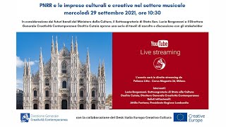 PNRR e le imprese culturali e creative nel settore musicale [upl. by Ander]