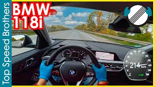 BMW 118i F40 2020 AUTOBAHN POV TOP SPEED 🚀 [upl. by Llib]