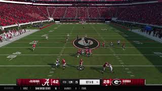 Alabama vs Georgia Week 12 YR2 CB [upl. by Timothee746]