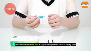 MEDINICS BERIGHT SARSCoV2 Antigen Rapid Test Nasal Swab Home Use [upl. by Neryt]