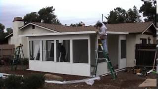 Patio Enclosure Installation Video [upl. by Alliber]