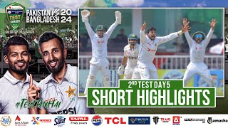 Short Highlights  Pakistan vs Bangladesh  2nd Test Day 5  PCB  M1X1U [upl. by Eelannej]