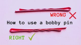 HOW TO USE BOBBY PINS AND HAIR GRIPS [upl. by Dedric685]