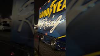 NASCAR Haulers Leaving Darlington darlingtonraceway hauler [upl. by Daenis]