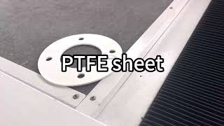 PTFE plate cutting machine for gasket industry [upl. by High]