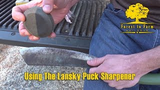 Using The Lansky Puck Sharpener [upl. by Malarkey501]