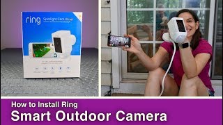 How to Install a Smart Outdoor Security Camera [upl. by Karalee142]