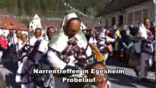 Narrentreffen in Egesheim am 23022014 Probelauf [upl. by Wylie]