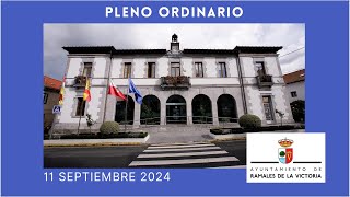 Pleno Ordinario 11 septiembre 2024 [upl. by Lilias]