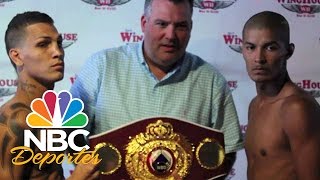 Pesaje Charlie Serrano vs Aalan Martínez  Boxeo  NBC Deportes [upl. by Hendricks]