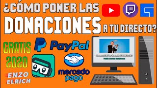 Como RECIBIR DONACIONES en tus DIRECTOS con PayPal y MercadoPago 2020  FÁCIL Y BIEN EXPLICADO 💵🤑💳✅ [upl. by Yekram]