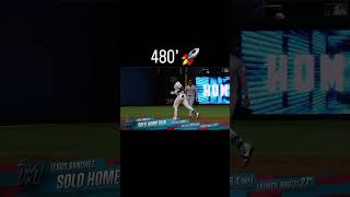 Jesus Sanchez sends this ball to the moon 480’ 116MPH blast Via MLB [upl. by Nahgiem]