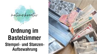 Ordnung im Bastelzimmer  Stempel und Stanzen  Aufbewahrung  Sortieren  BastelOrganisation [upl. by Cerellia574]