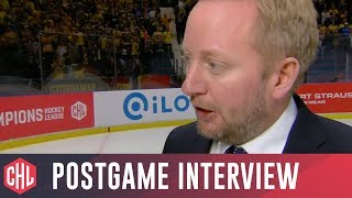 Postgame interviews Djurgården Stockholm vs Storhamar Hamar 42 [upl. by Rochella]