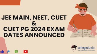 NTA Released Exam Dates 2024 JEE Main NEET CUET CUET PG2024 Exam Dates Announced [upl. by Adekam]