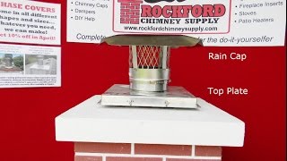 Top Plate amp Chimney Rain Cap Options for RockFlex Chimney Liners [upl. by Sewoll]