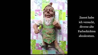 Gartenzwerg restaurieren  Garden gnome restore [upl. by Einner]