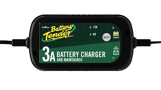 Battery Tender® 3 Amp Battery Charger is FullyAutomatic Spark Proof and Reverse Hookup Protection [upl. by Nyahs]