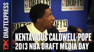 Kentavious CaldwellPope  2013 NBA Draft Media Day Interview [upl. by Inahpit]