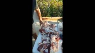 Ετοιμασια αντικριστο αρνι Κρητη Making Lamb antikristo Crete [upl. by Conn]