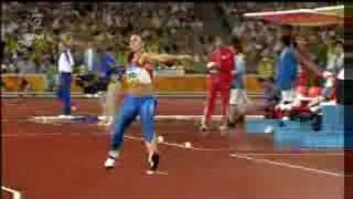 Barbora Špotáková  zlato Peking 2008 cz komentář  7142m [upl. by Fanchette193]