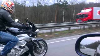 Bmw k1200r acceleration Great sound [upl. by Eramat166]